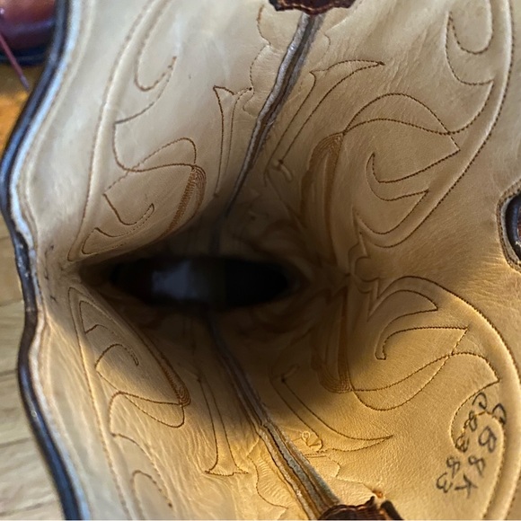 Justin cowboy boots - alligator and leather - Picture 6 of 8